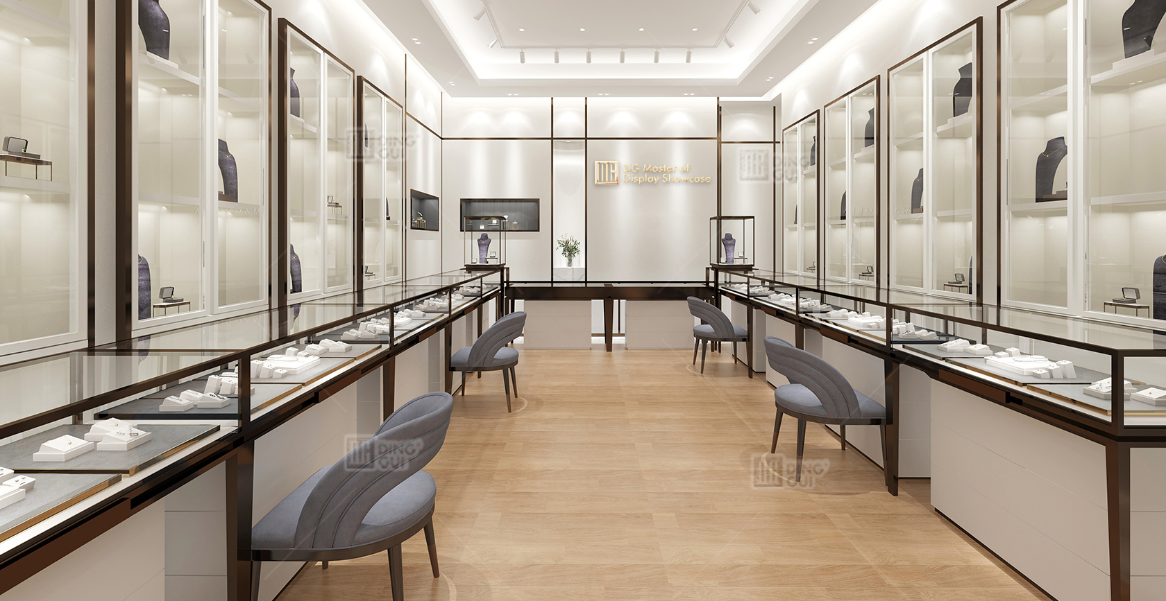 Projekt izložbenog prostora američke luksuzne trgovine nakitom 2