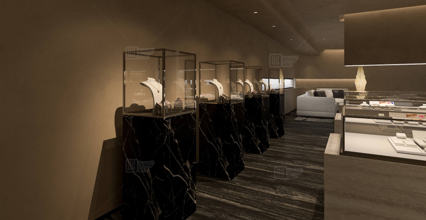 Proiect de showroom VIP pentru bijuterii chinezești de înaltă calitate 3