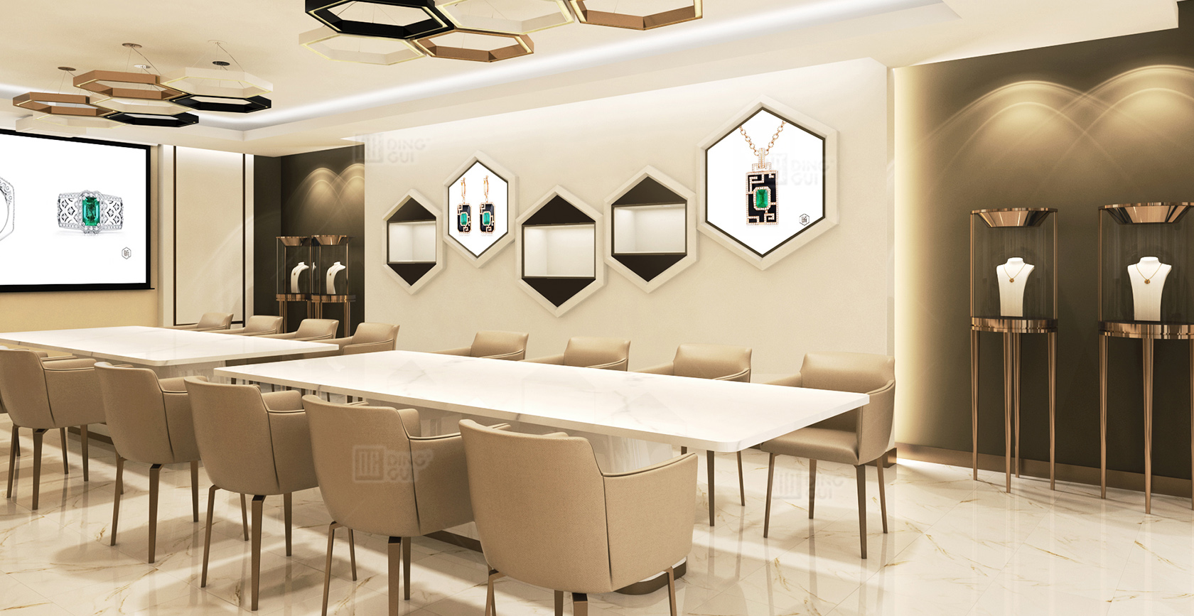 Beijing high-end jewelry display store project 3