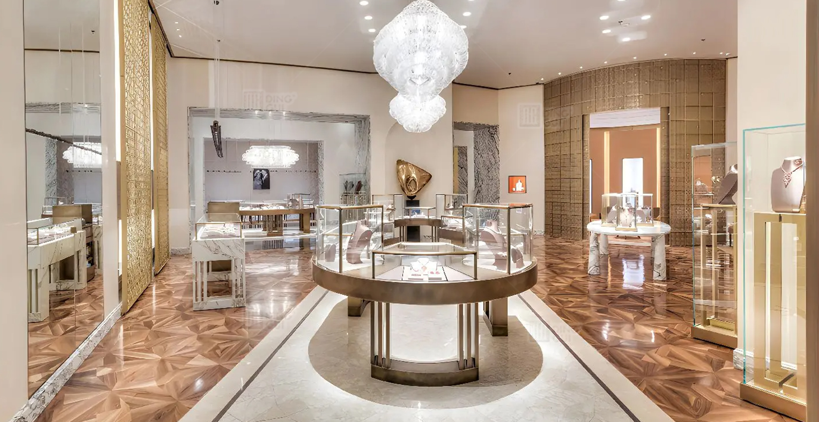 High-end Jewelry Brand Display Cabinets In Italy 1
