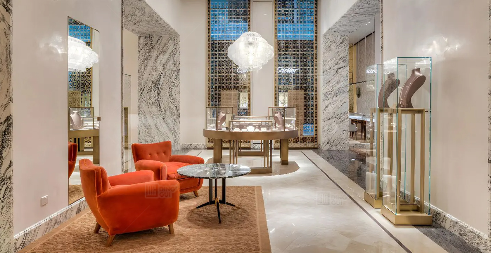 High-end Jewelry Brand Display Cabinets In Italy 5