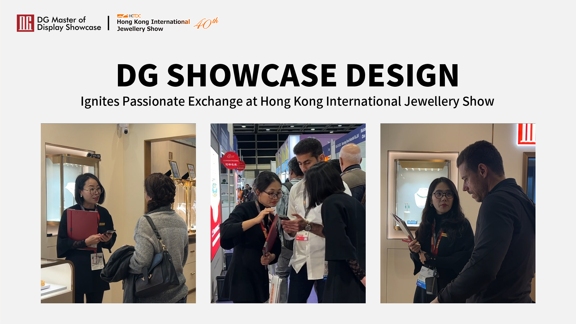 DG Showcase Design zorgt voor gepassioneerde uitwisseling op de internationale juwelenbeurs van Hong Kong 1