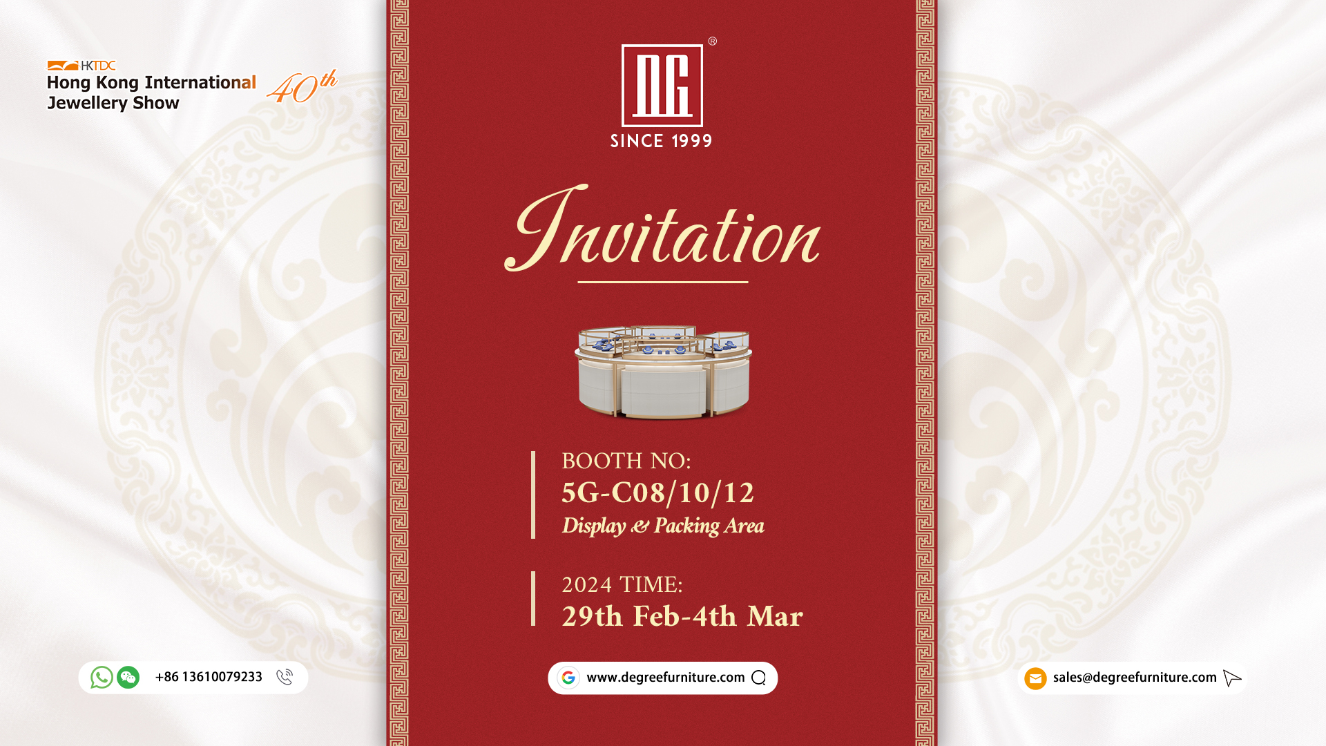 DG Display Showcase debuteert op de Hong Kong International Jewellery Show in maart 2024 1