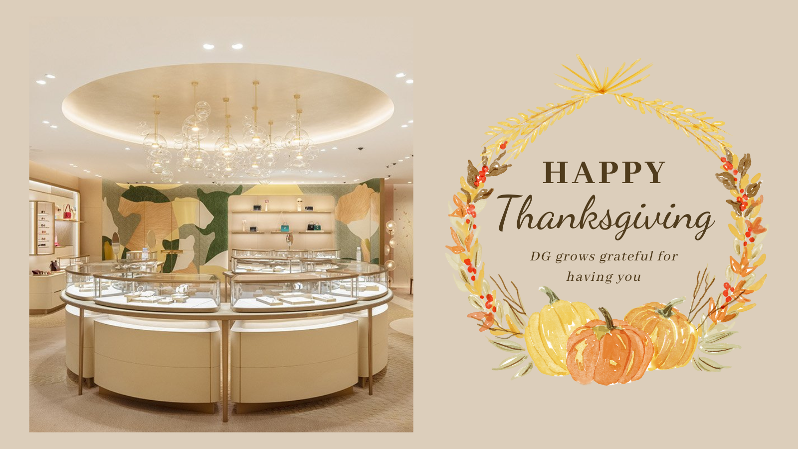 Specialrapport om Thanksgiving: DG Display Showcase ger högtiden charm 1