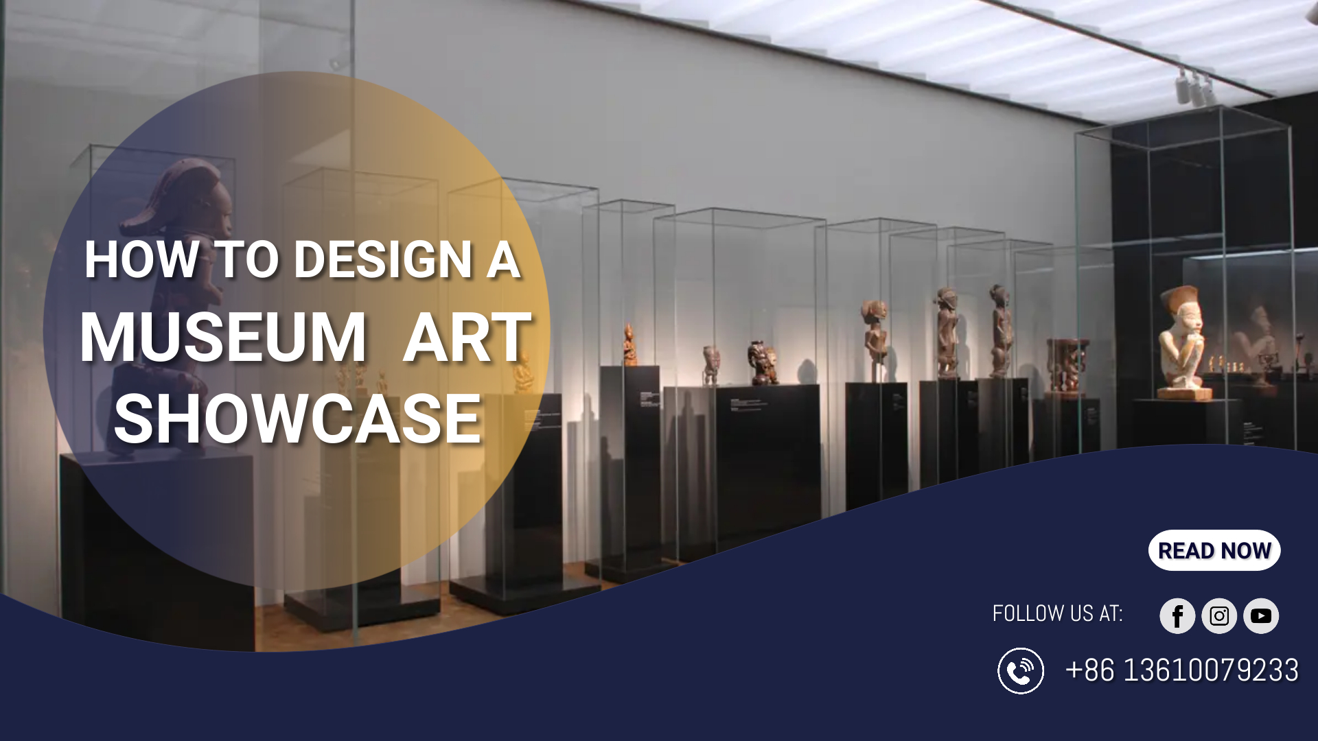How to design showcases for art inside a museum? 1