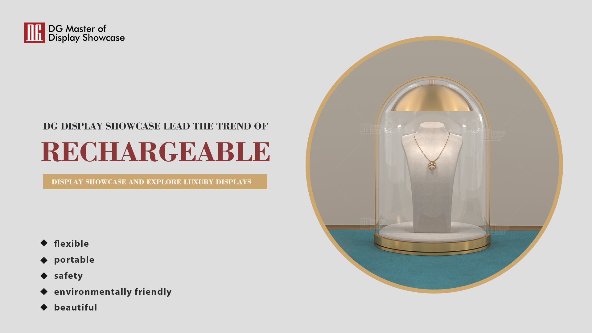 Η DG πρωτοπορεί στην τάση των επαναφορτιζόμενων βιτρινών, εξερευνώντας πολυτελείς παρουσιάσεις 1