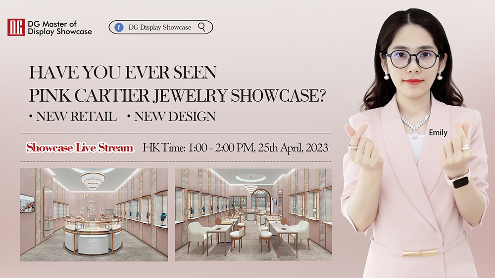 jewelry Display showcase broadcast