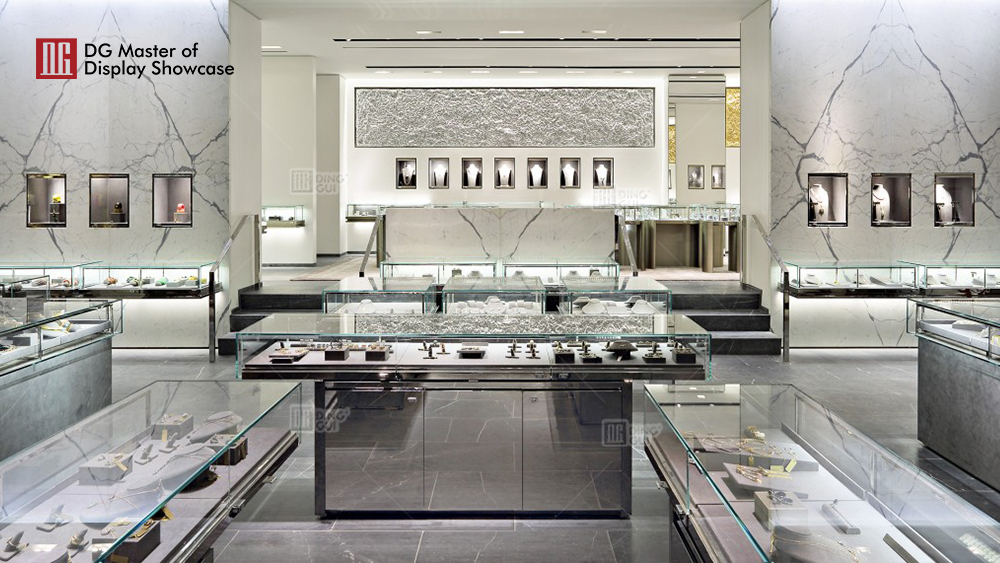 What are the lighting requirements of the jewelry display case for lighting？ 2