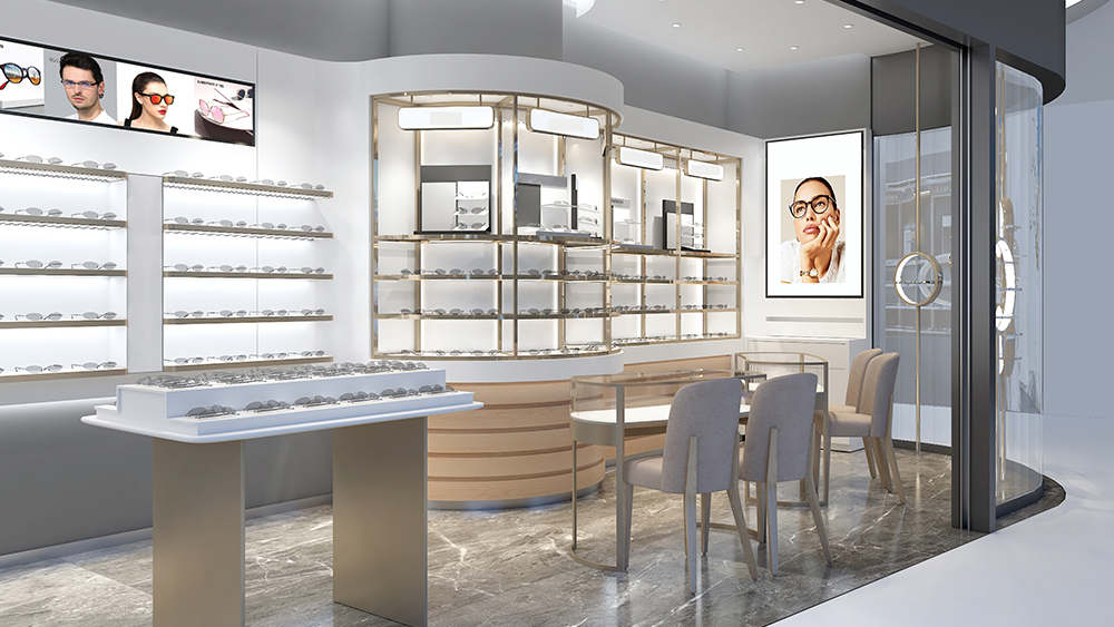 How to choose glasses display showcase for optical shop？ 2