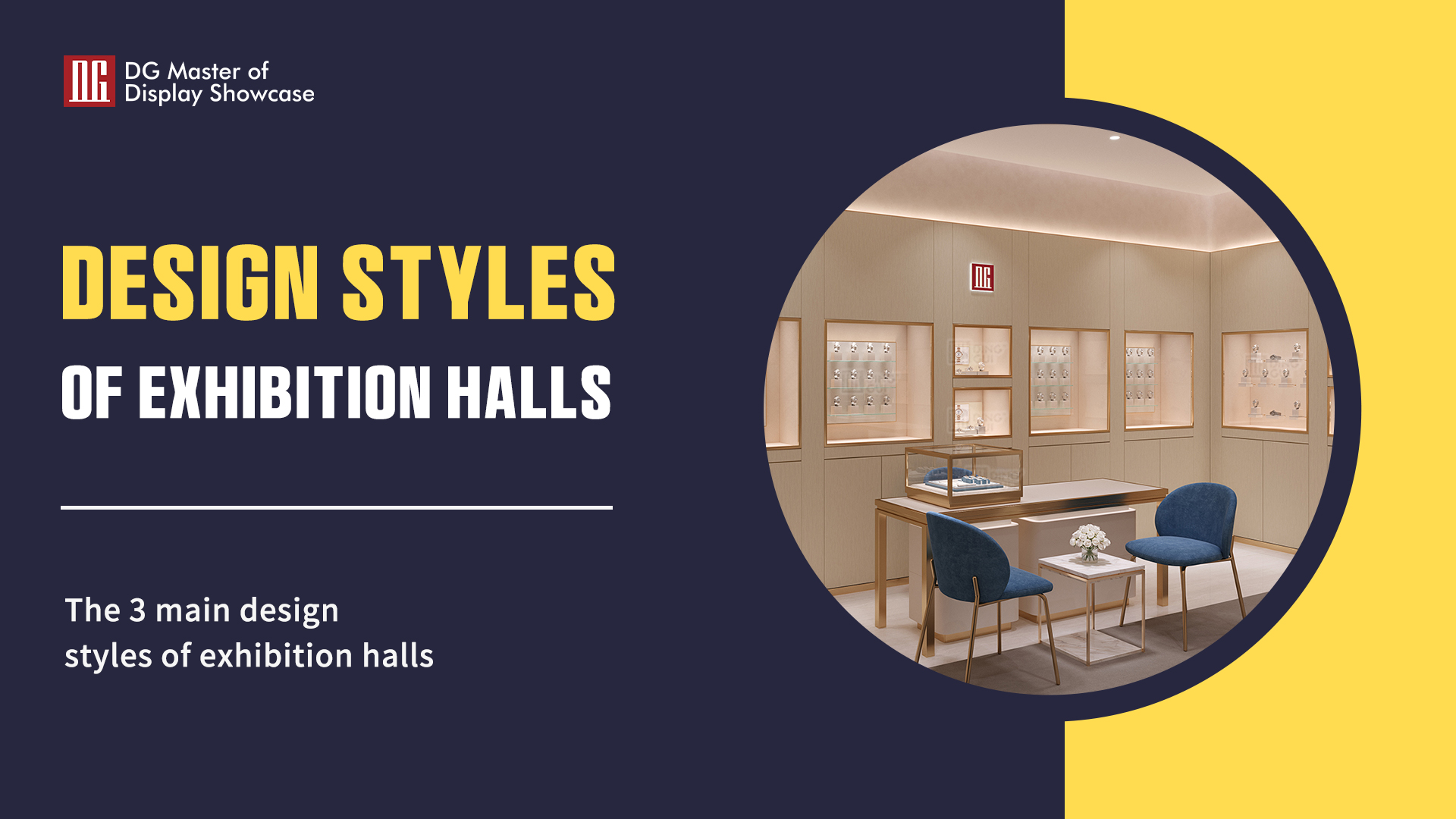 De 3 huvudsakliga designstilarna för utställningshallar 1