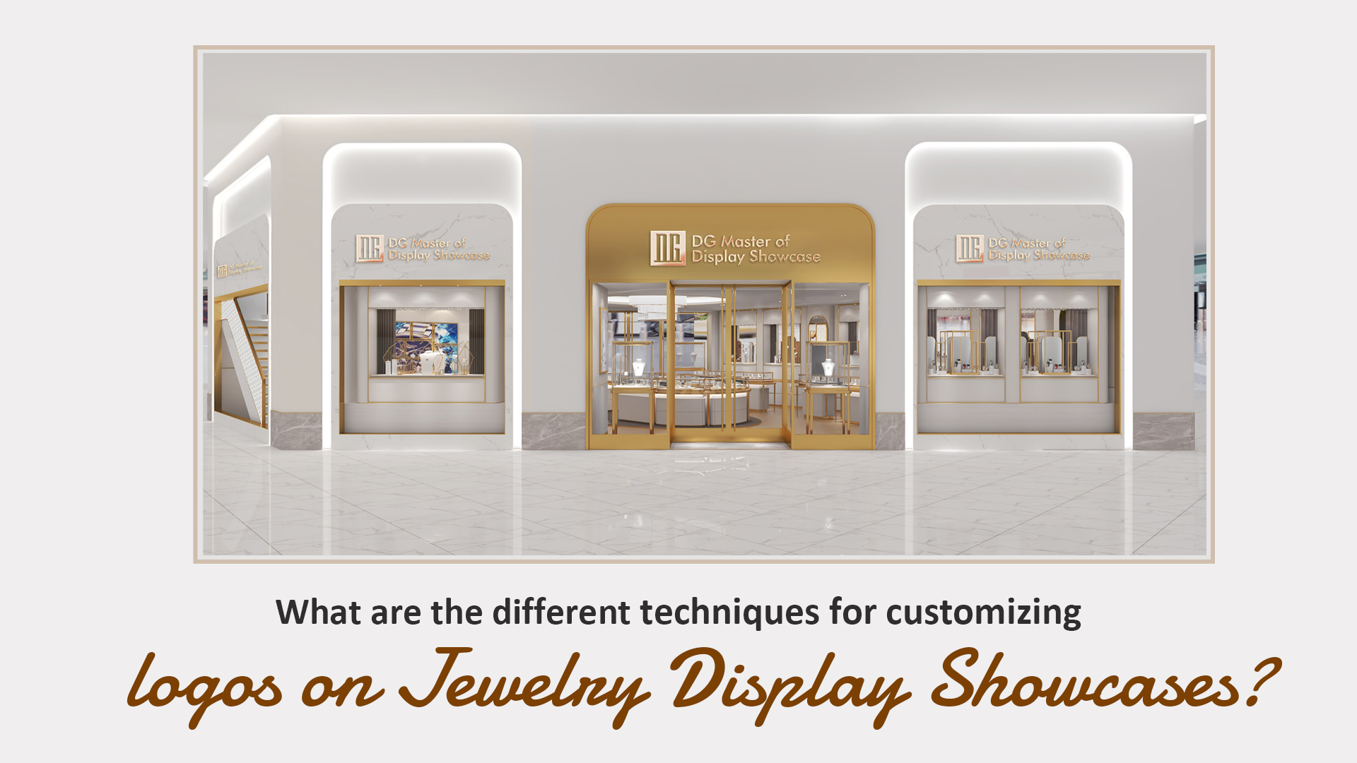 Wat sinn déi verschidden Techniken fir Logoen op Bijousvitrinen ze personaliséieren? 1