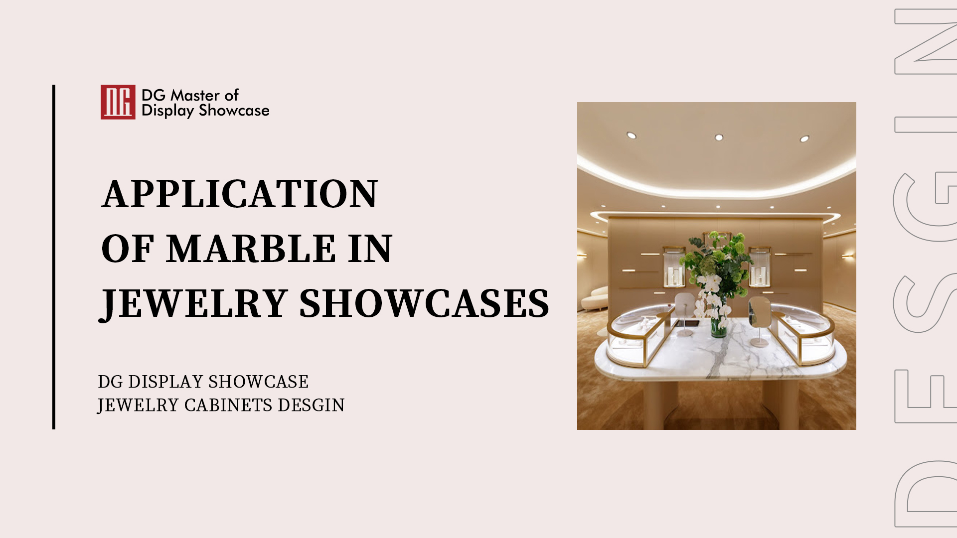 Application of marble in jewelry showcases 1