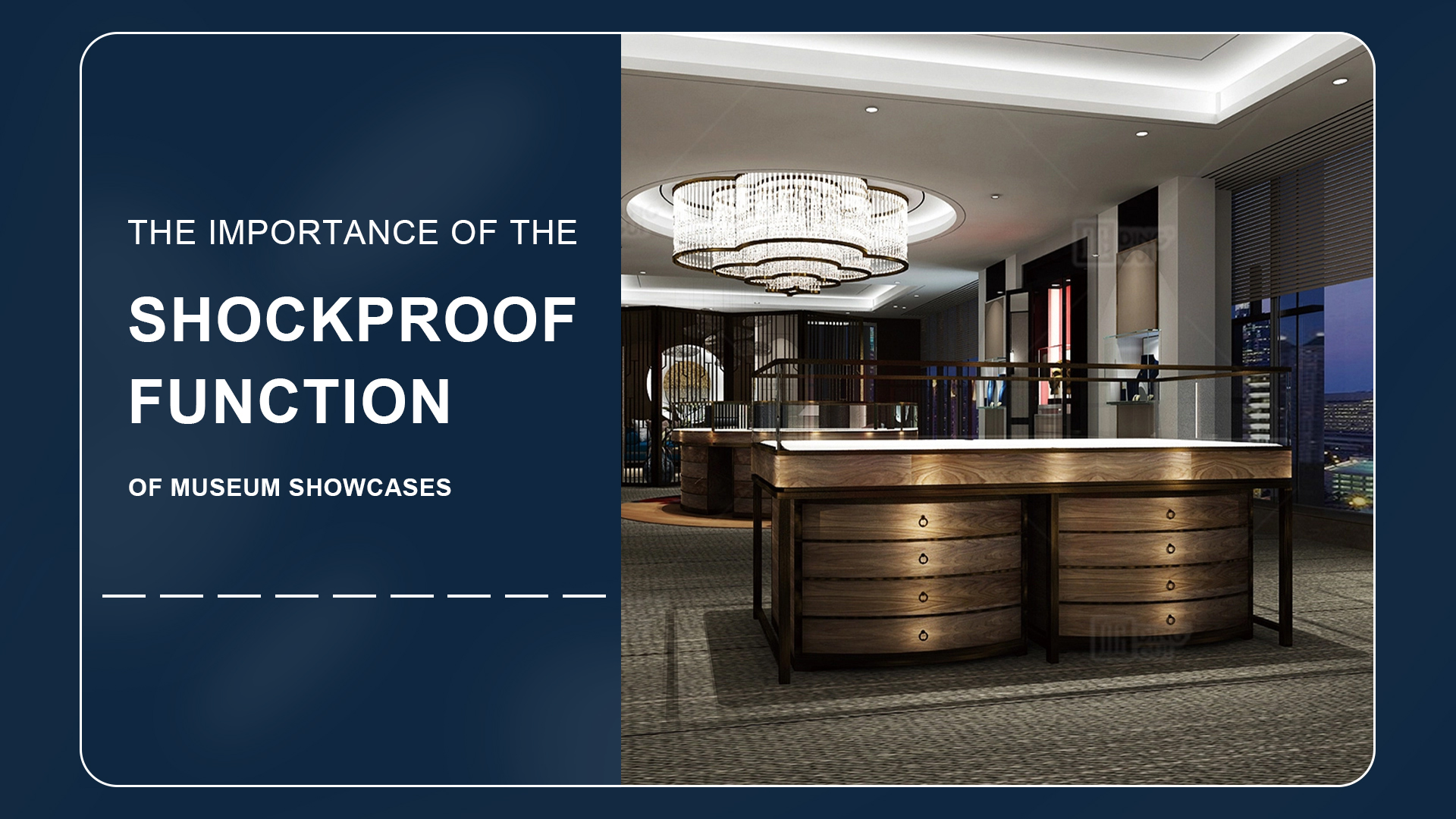 The importance of the shockproof function of museum showcases 1