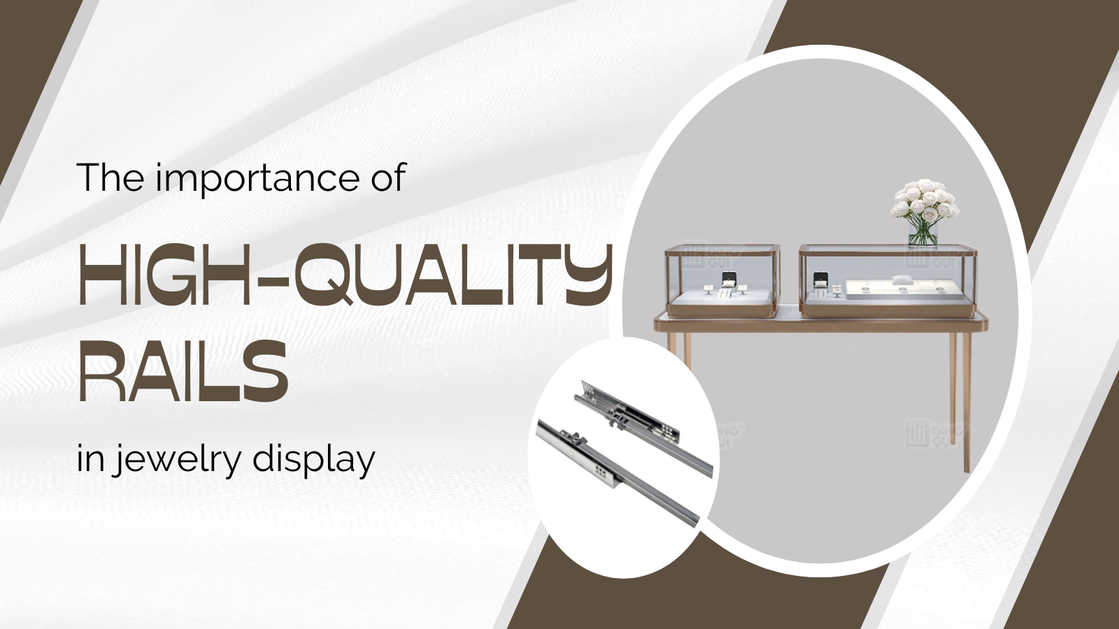 Důležitost vysoce kvalitních vitrínových lišt při vystavování šperků 1