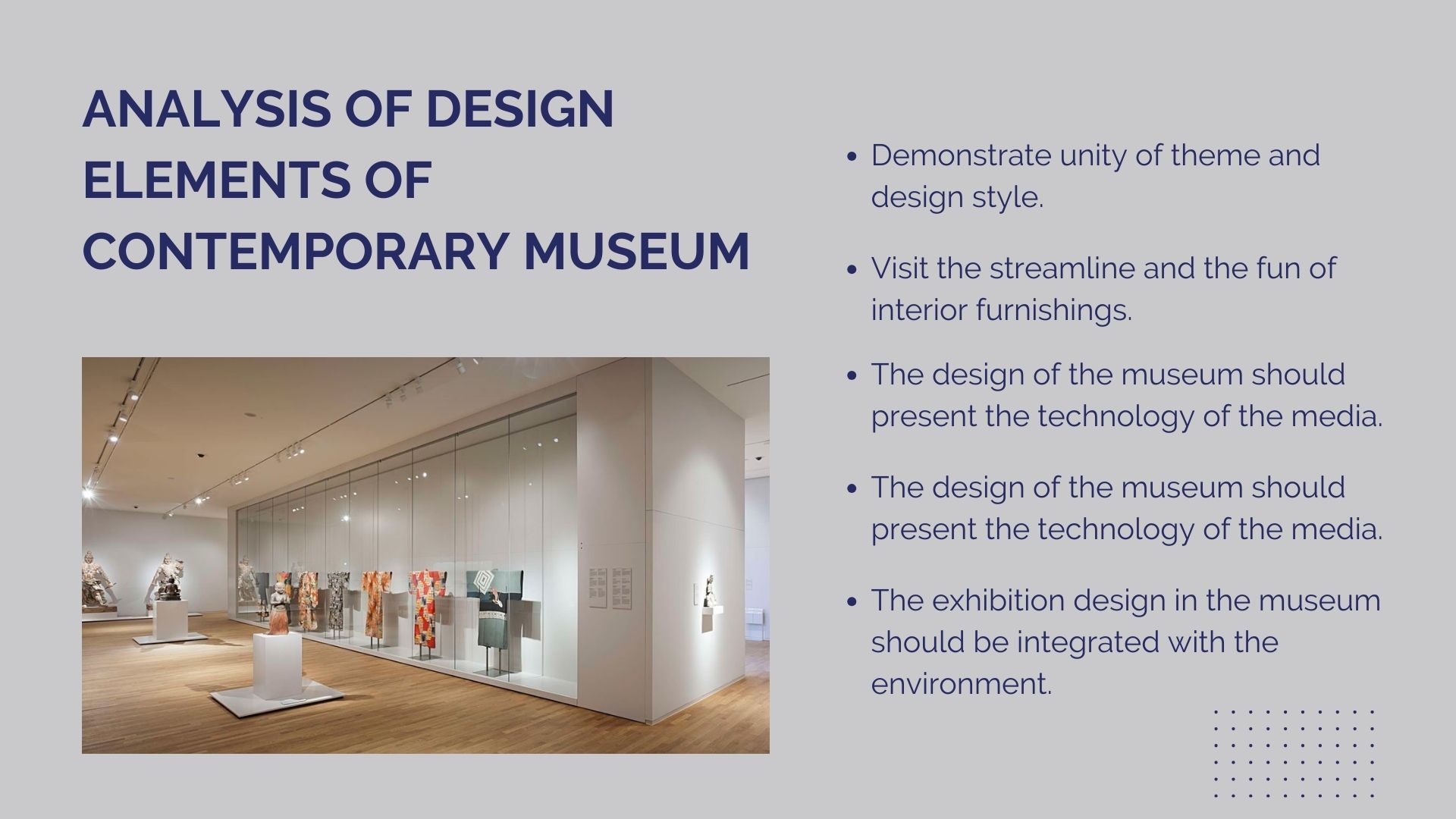 Analysis of Design Elements of Contemporary Museum 1
