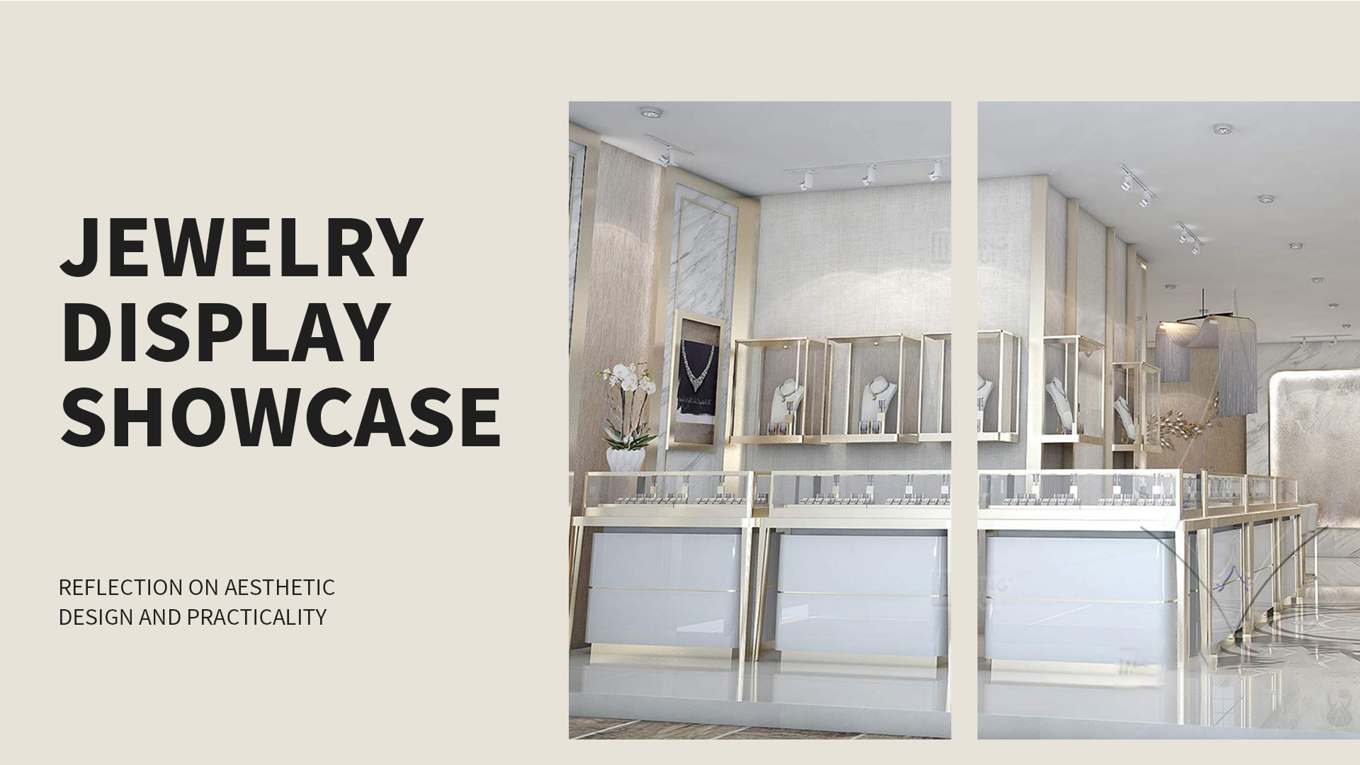 Gedanken iwwer den ästheteschen Design a Praktikabilitéit vu Bijousvitrinen 1