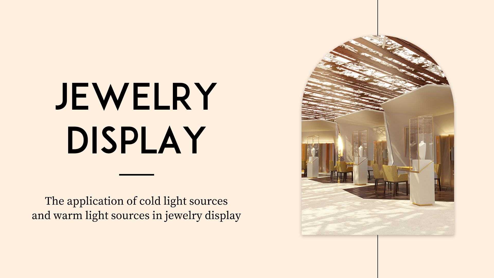 The application of cold light sources and warm light sources in jewelry display 1