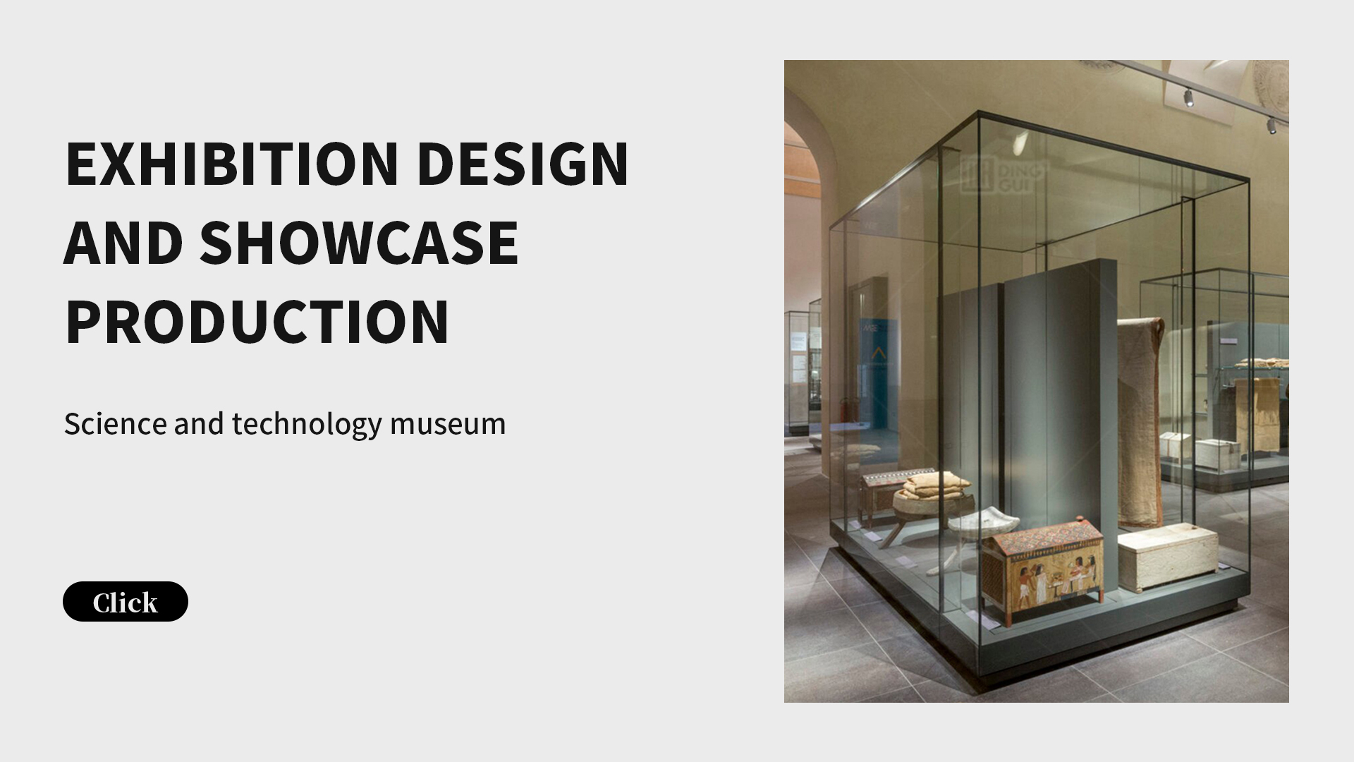 Návrh a výroba výstav a vitrín pro muzea vědy a techniky 1