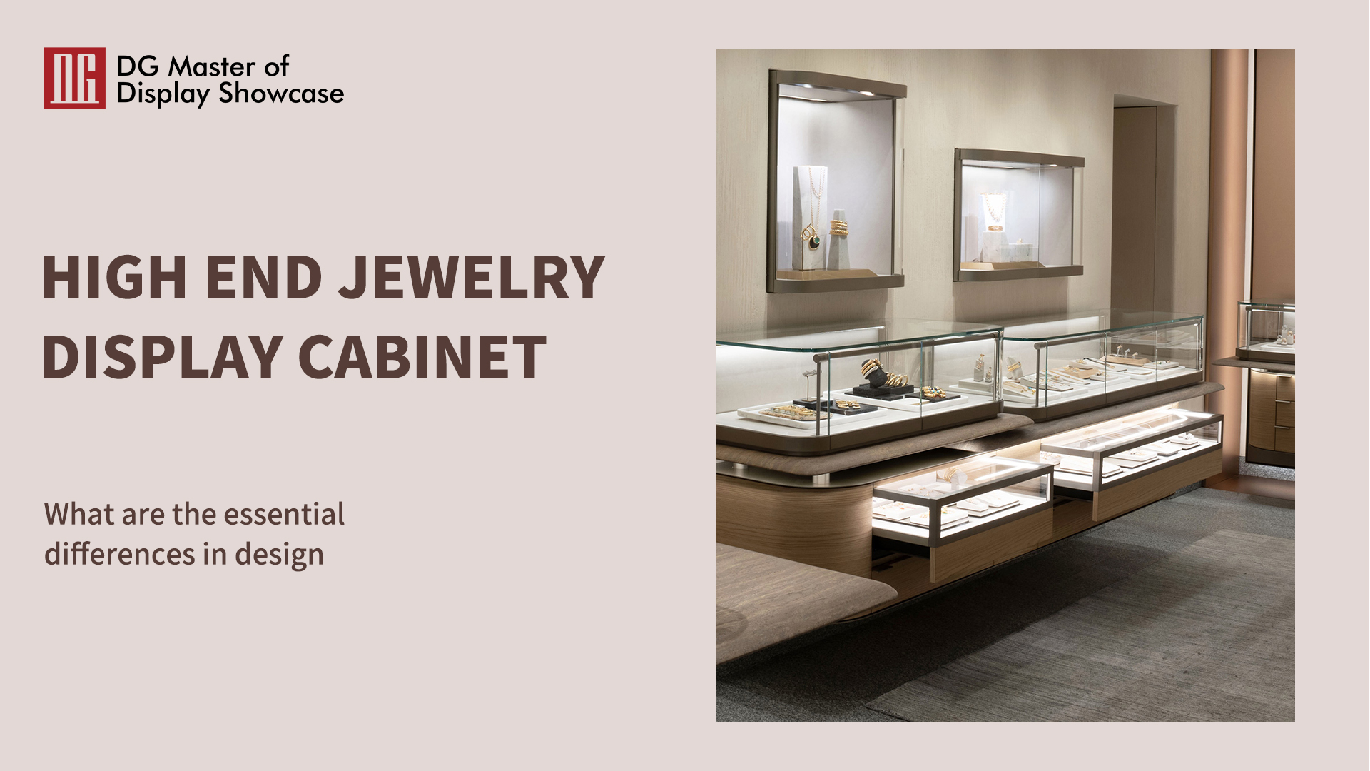 Was sind die wesentlichen Unterschiede im Design von hochwertigen Schmuckvitrinen? 1