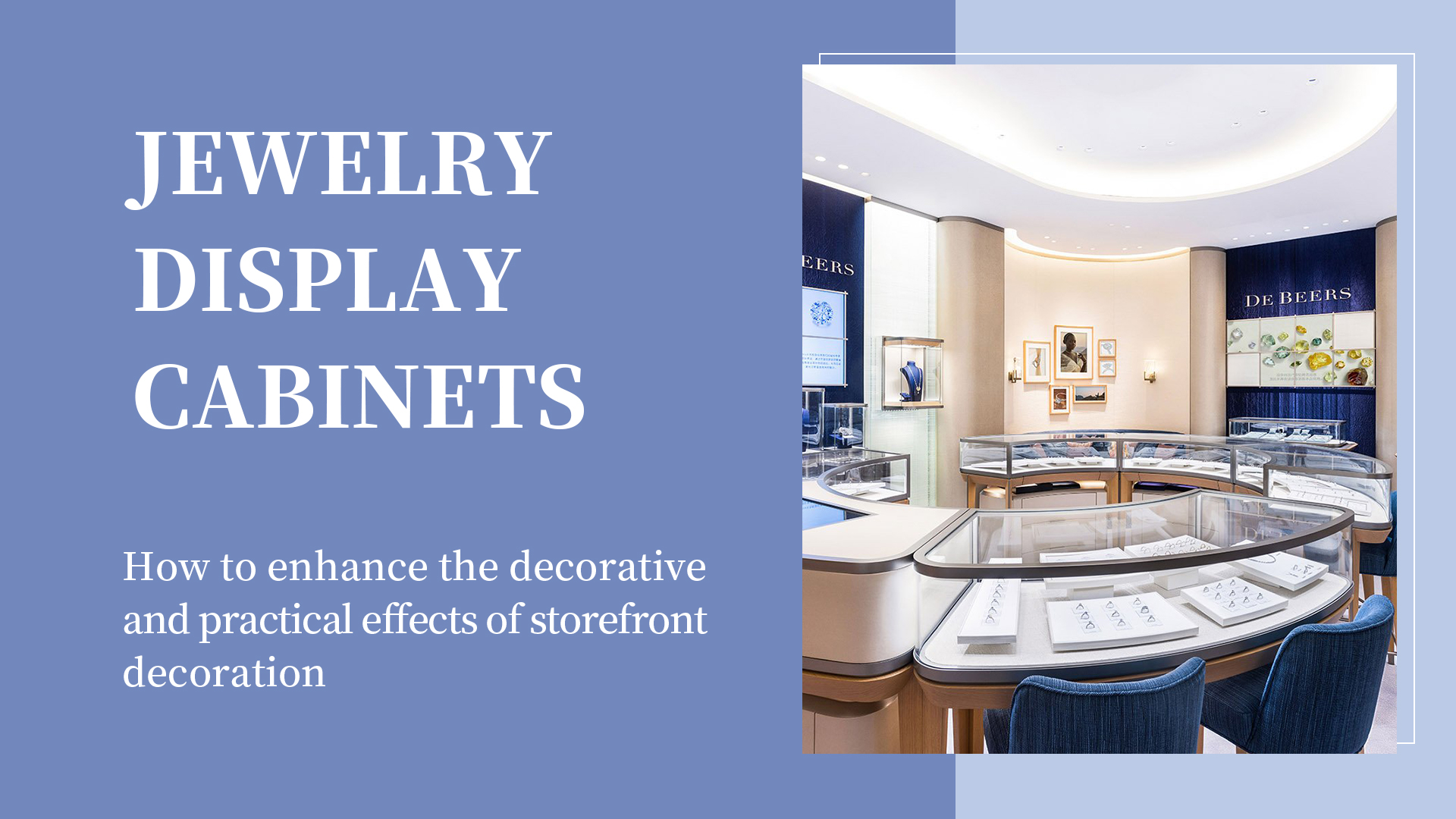 How jewelry display cabinets play a decorative and practical role in store decoration 1