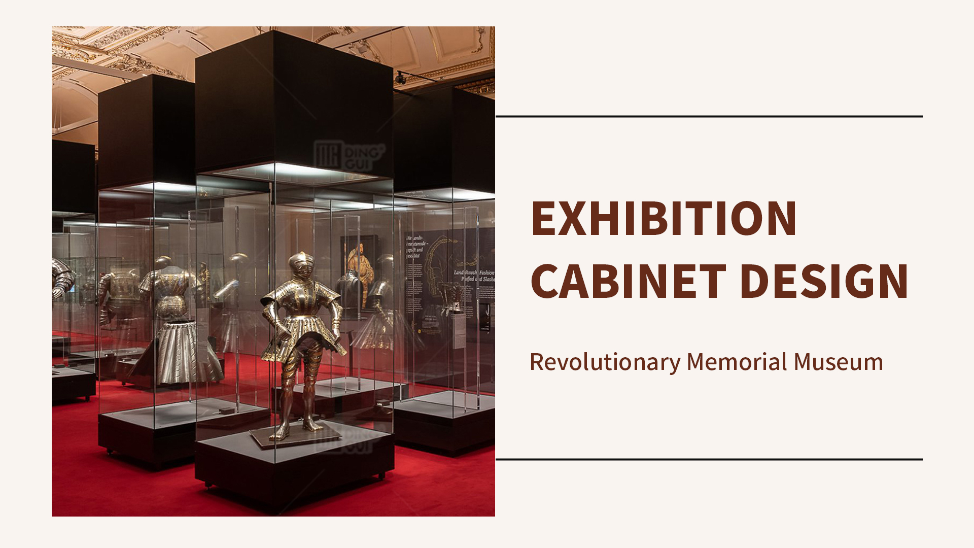 Display cabinet design for revolutionary memorial museum 1