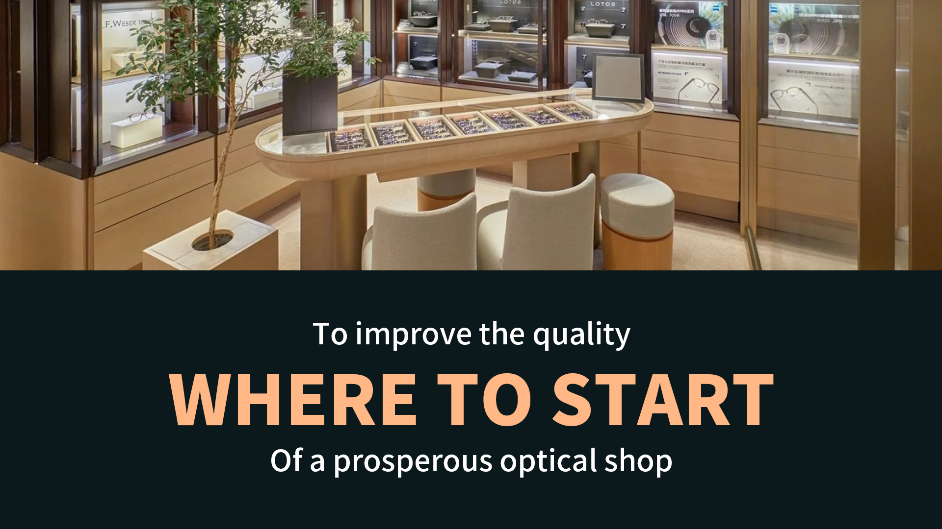 Where to start to improve the quality of a prosperous optical shop? 1