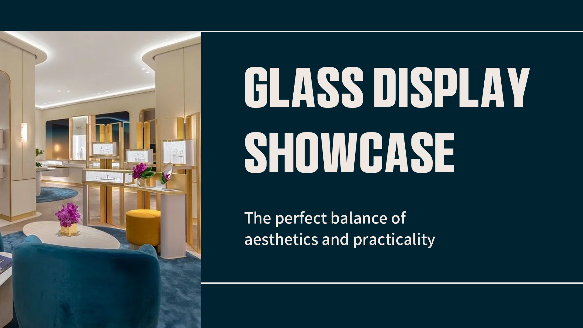 Speziell geformte Glasvitrine: die perfekte Balance zwischen Ästhetik und Funktionalität 1