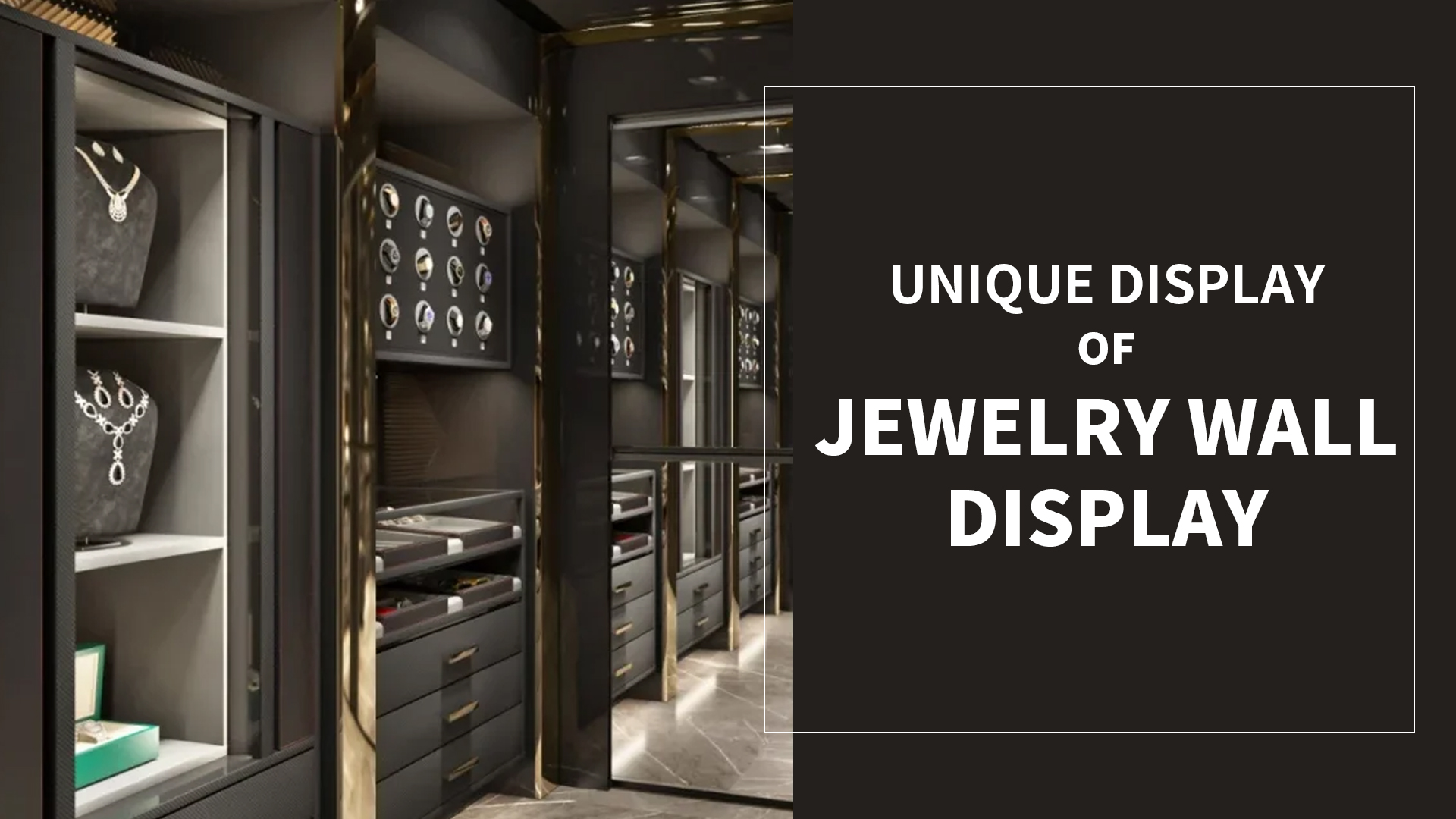 Unique display of jewelry wall cabinets 1