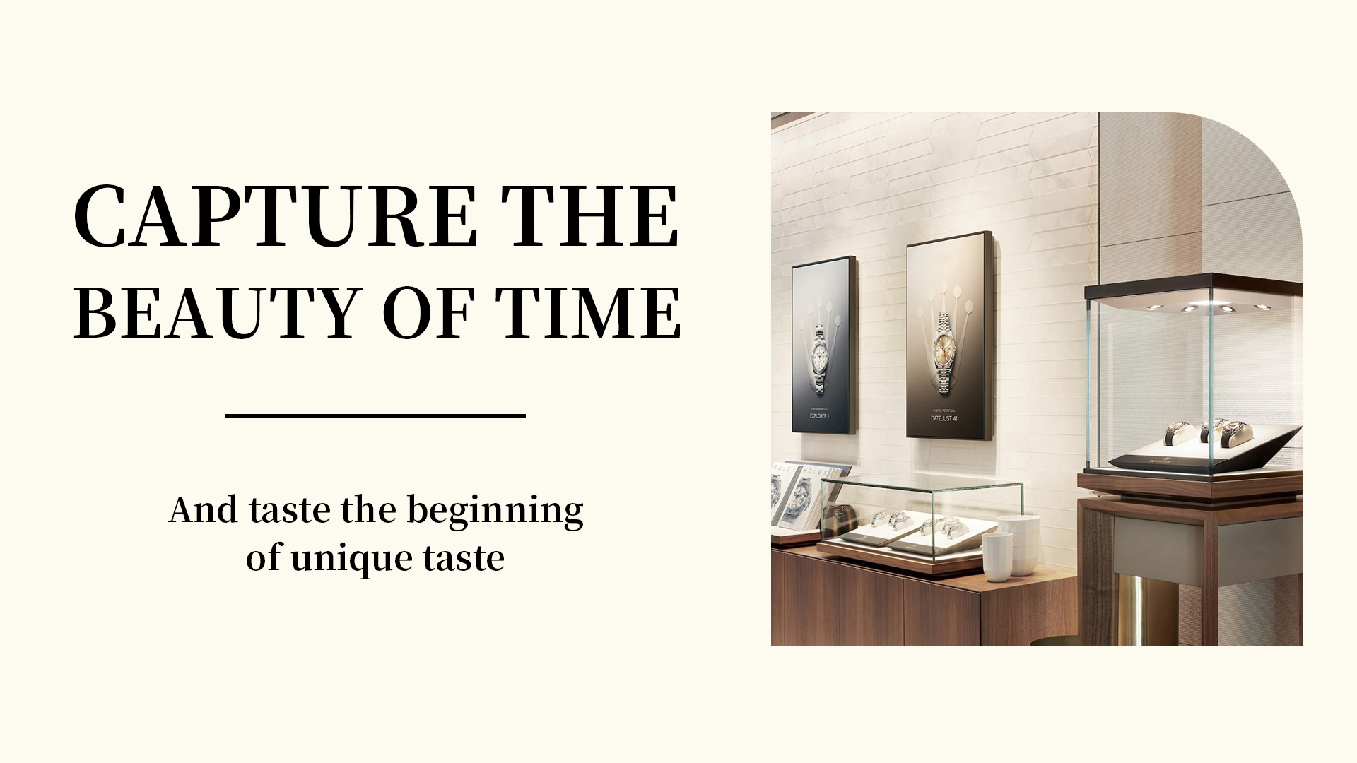 Capture the beauty of time and taste the beginning of unique taste 1