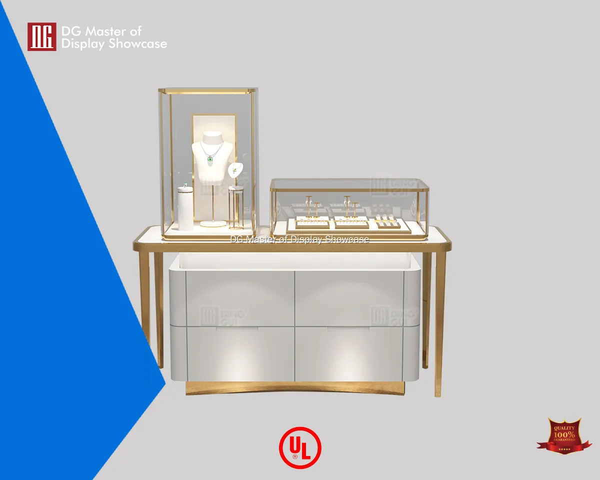 Custom Island Display Counter supplier Manufacturer | DG Display Showcase 1