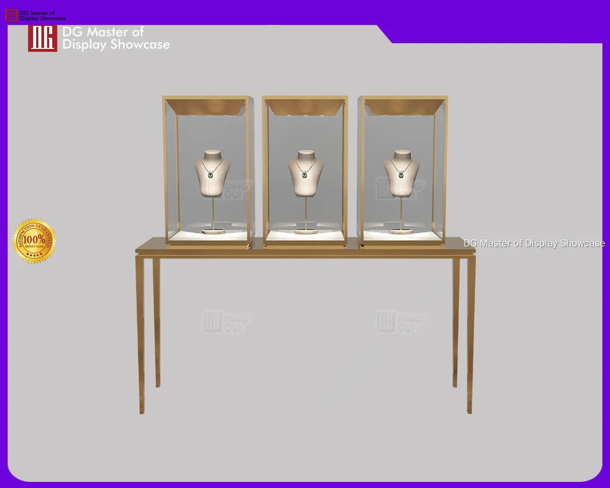 DG Display Showcase | custom glass fronted corner display cabinet wholesale 1