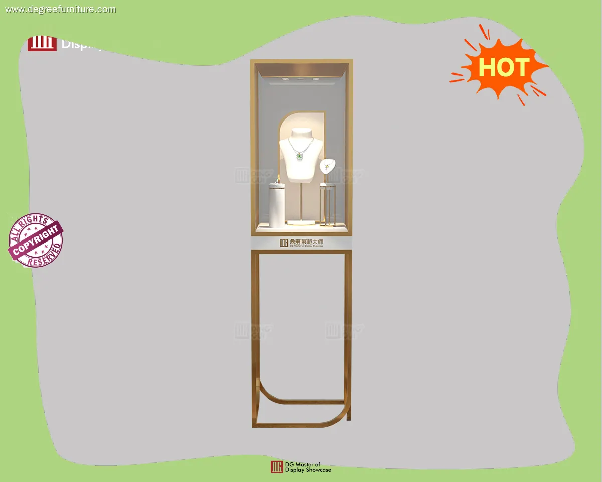 high end upright glass display cabinet manufacturer | DG Display Showcase 1