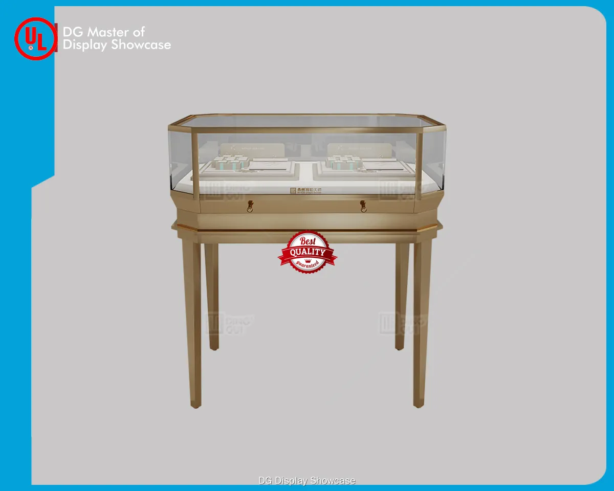 high end glass fronted corner display cabinet supplier | DG Display Showcase 1