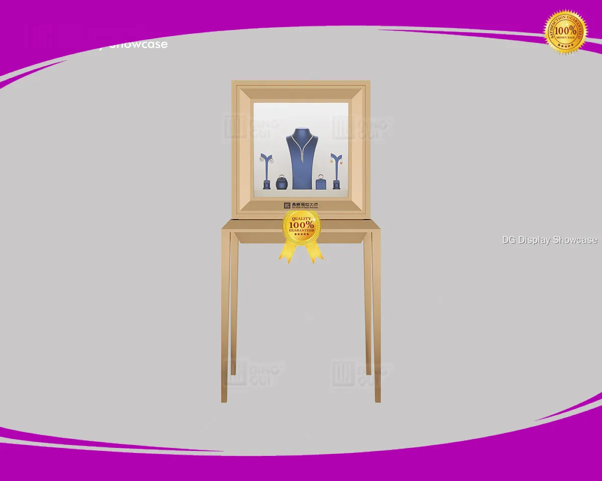 DG Display Showcase | Top free standing glass display case factory 1