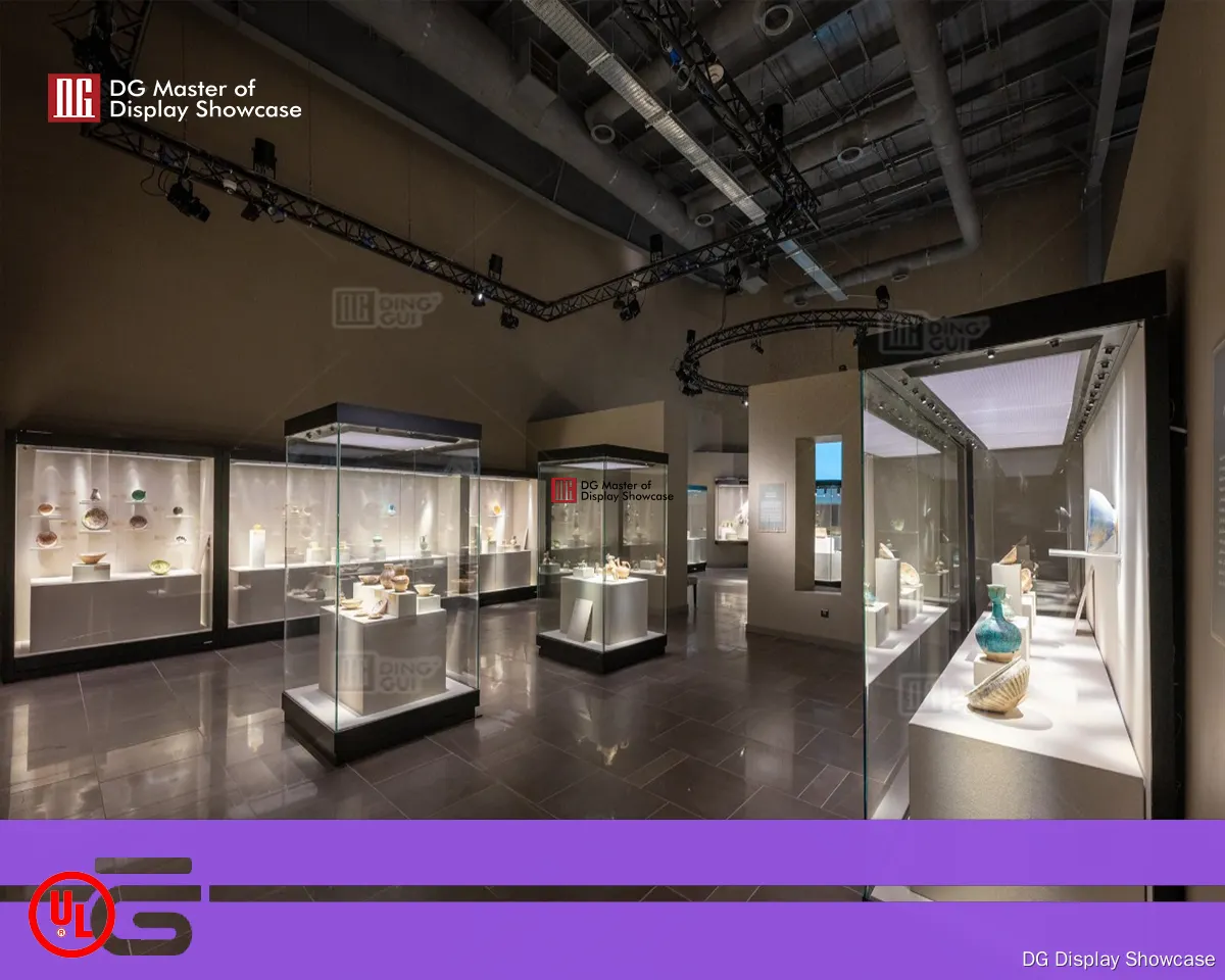 custom museum quality glass display cases top brand | DG Display Showcase 1