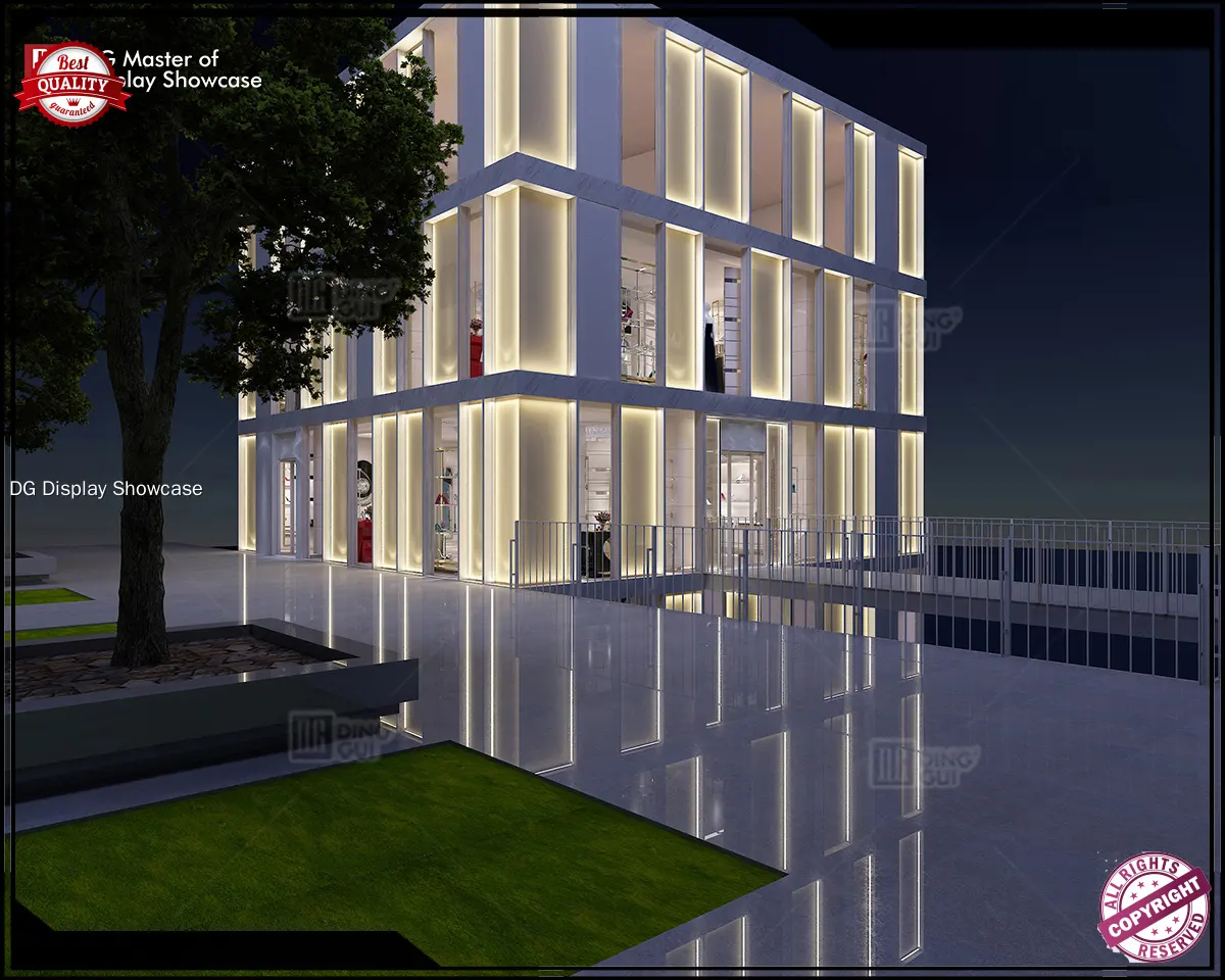 Custom Luxury Showcase manufacturers wholesale Manufacturer | DG Display Showcase 1