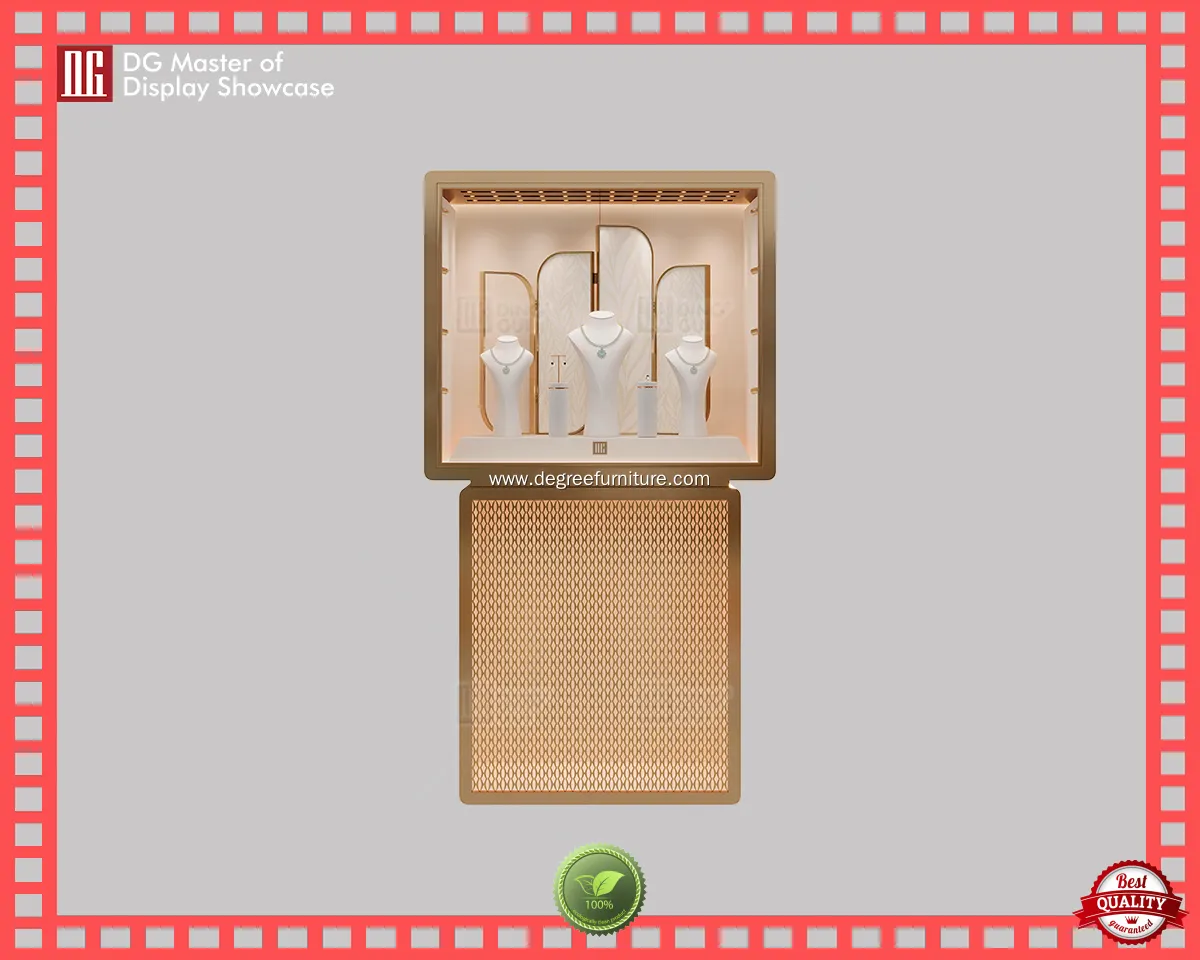 custom free standing glass display case wholesale | DG Display Showcase 1