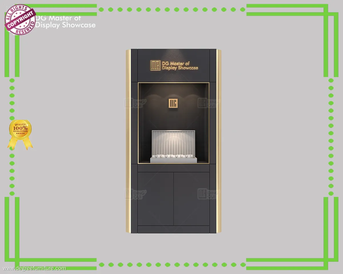 Custom black glass display case wholesale Manufacturer | DG Display Showcase1 1