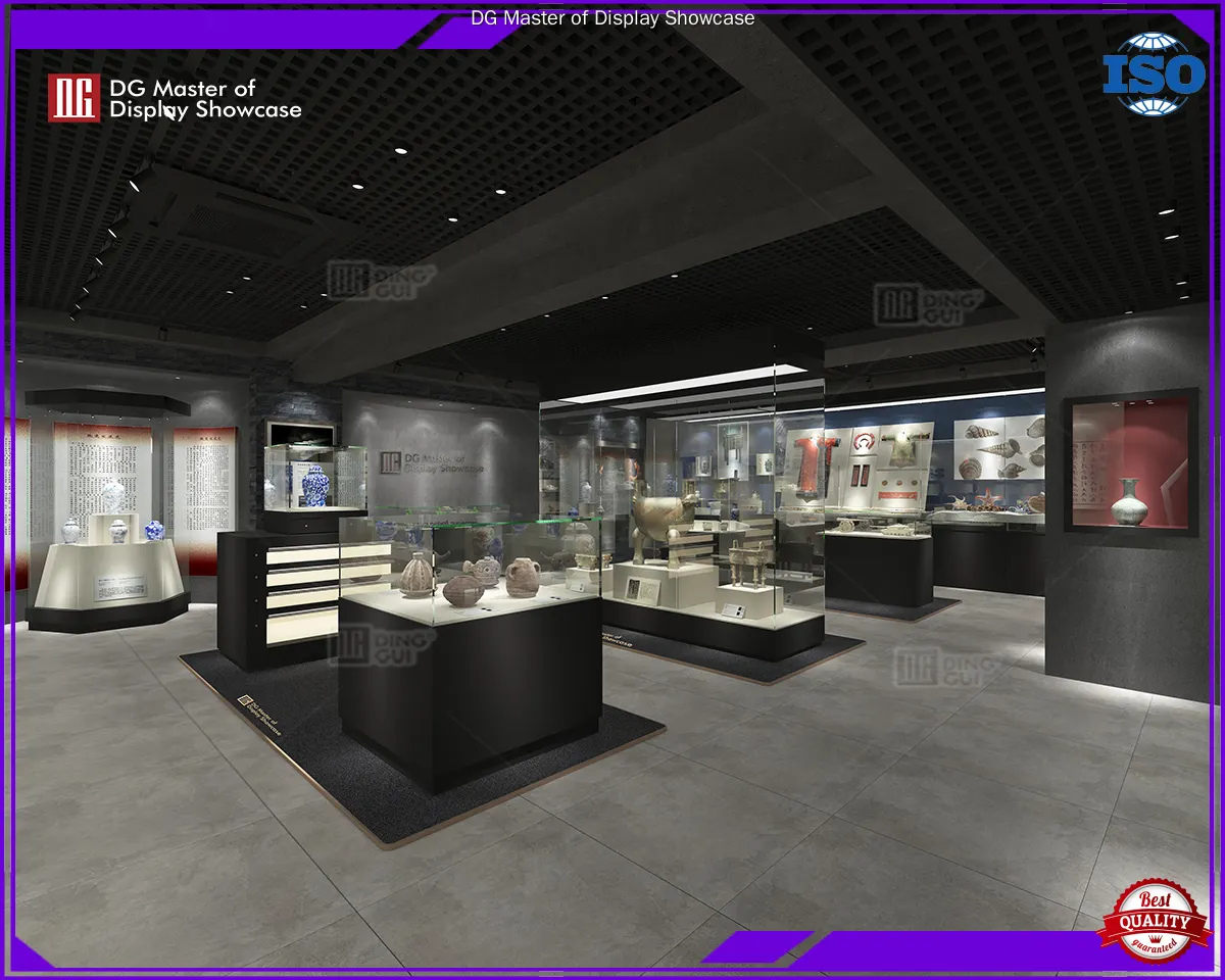 Custom portable museum display cases with custom services Manufacturer | DG Display Showcase 1