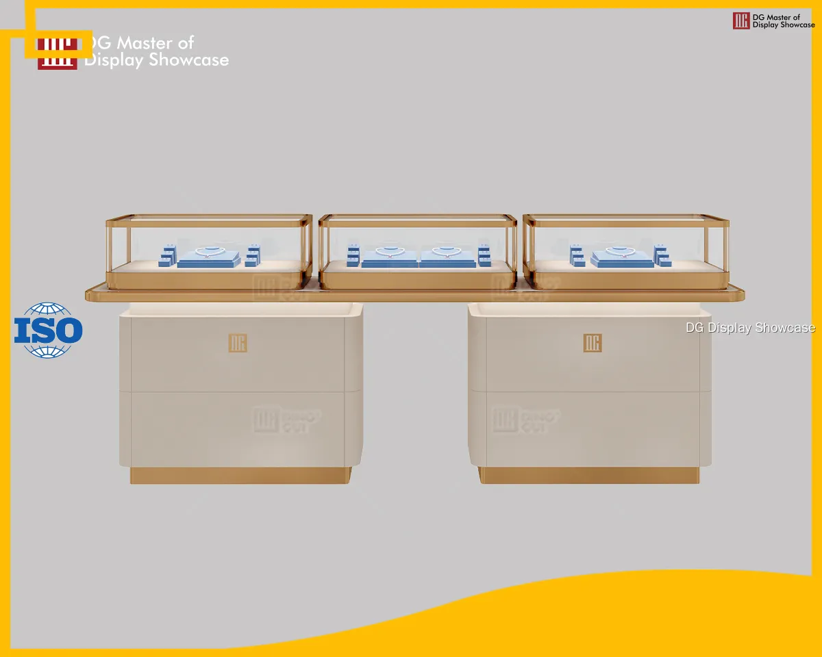 Custom front opening glass showcase factory Manufacturer | DG Display Showcase 1