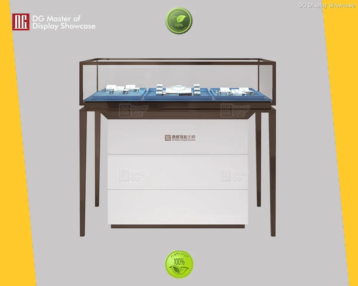 Top front opening glass display case wholesale | DG Display Showcase 1