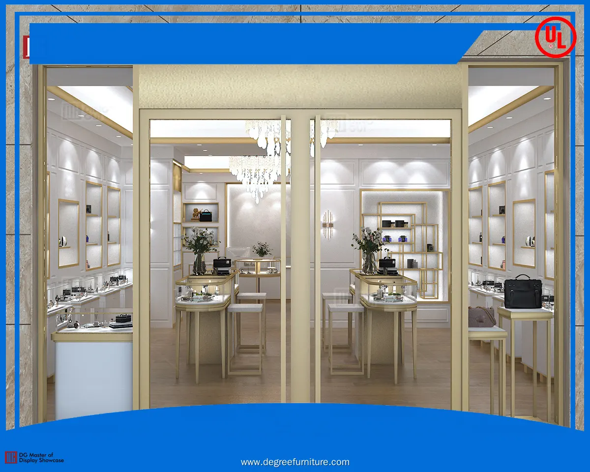 luxury perfume showcase display overseas market | DG Display Showcase 1