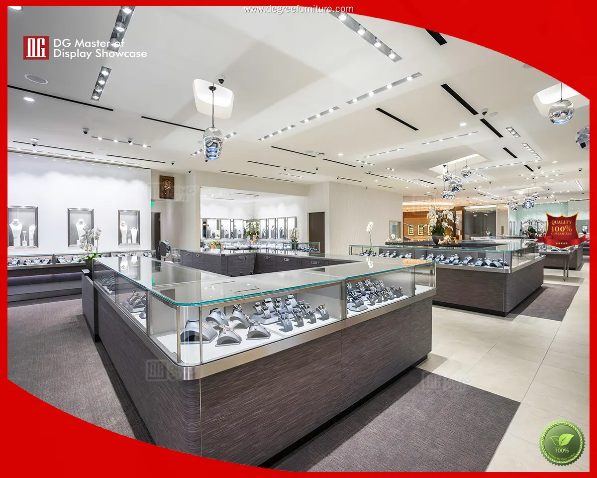 DG Display Showcase | bepoke jewellery display cabinet top brand 1
