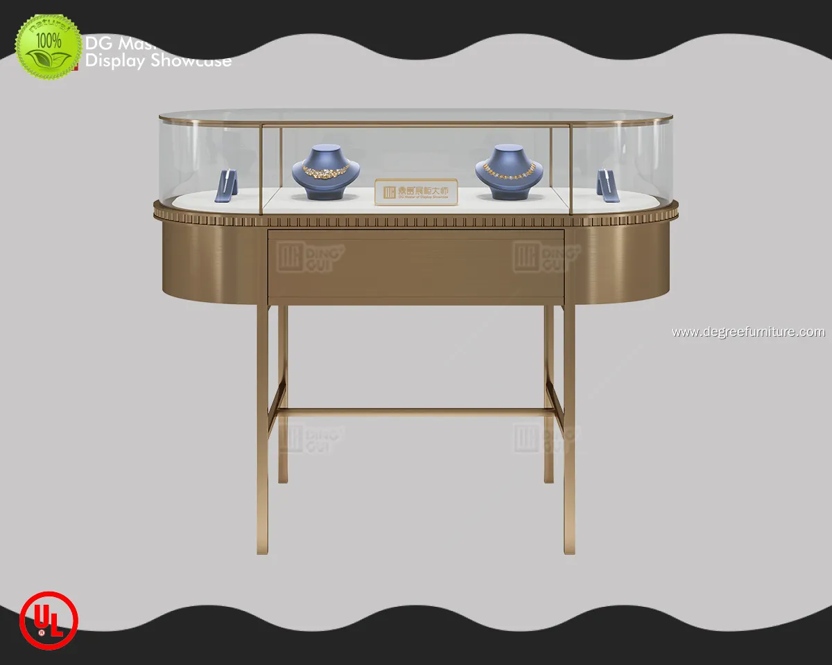 DG Display Showcase | Bepoke front opening glass showcase manufacturer 1