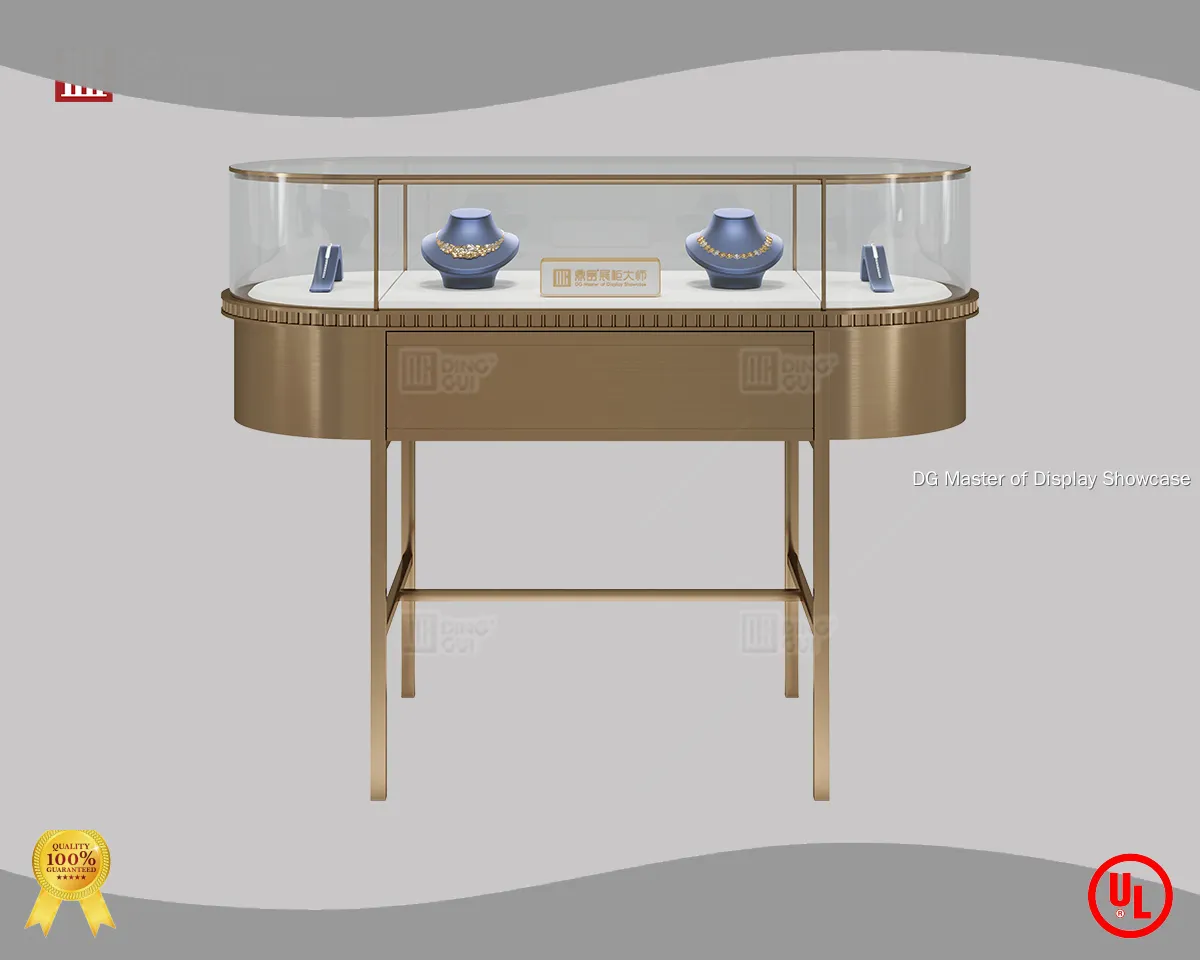 Bepoke glass fronted corner display cabinet wholesale | DG Display Showcase 1