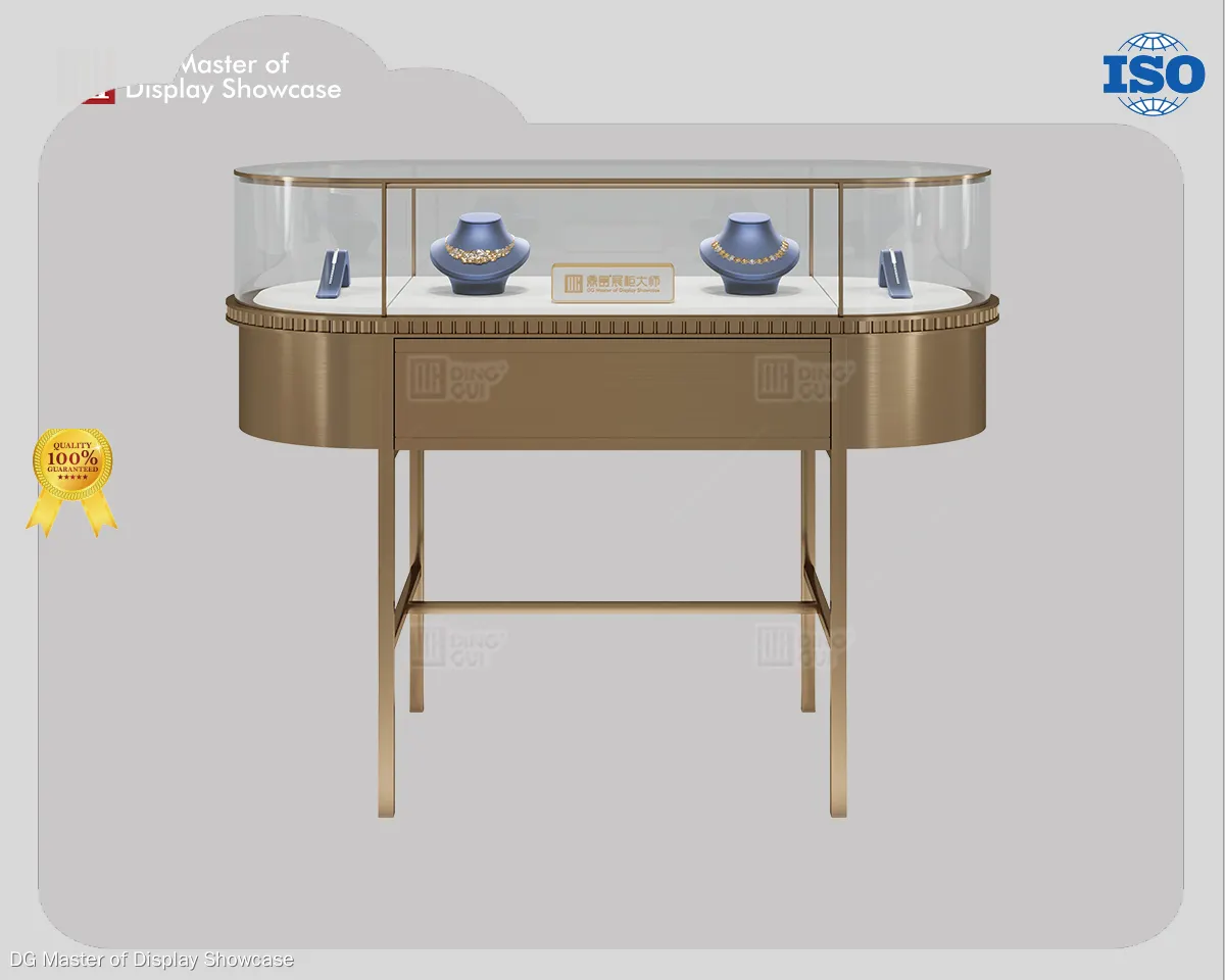 DG Display Showcase | custom front opening glass display case manufacturer 1