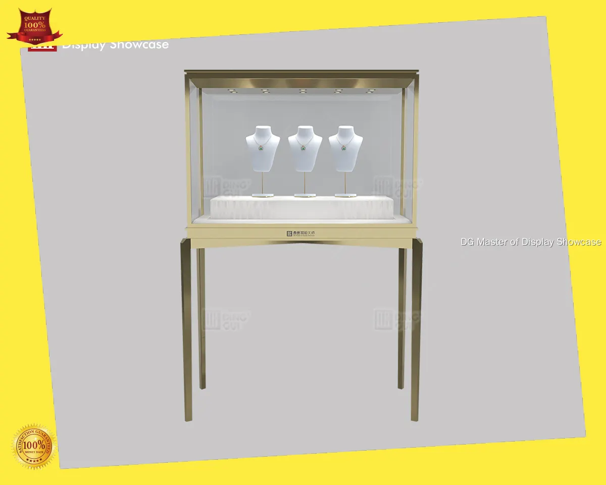 customized gold jewellery showroom design company | DG Display Showcase 1