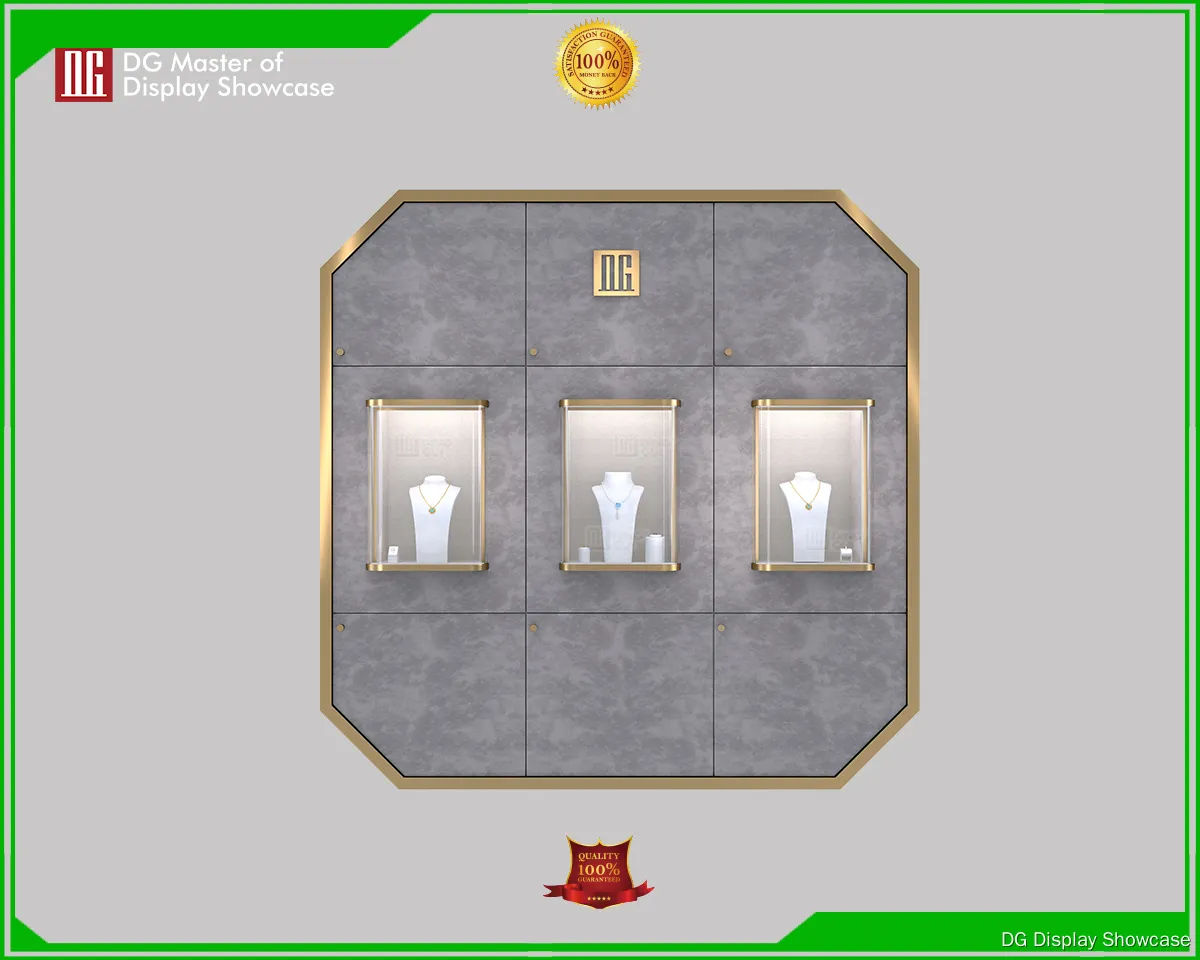 Custom black wall display cabinet supplier Manufacturer | DG Display Showcase 1