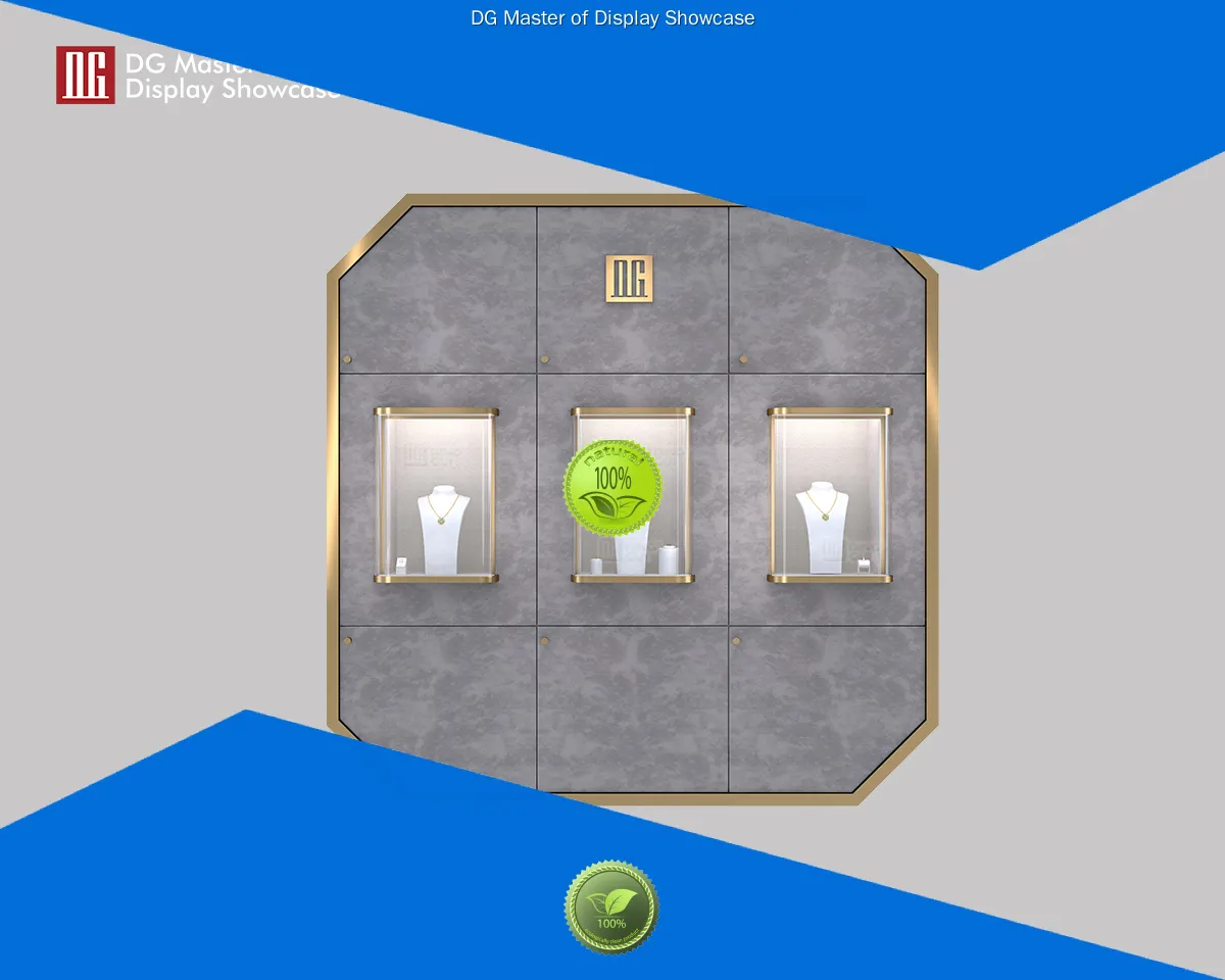 Bepoke black tall display cabinet wholesale | DG Display Showcase 1