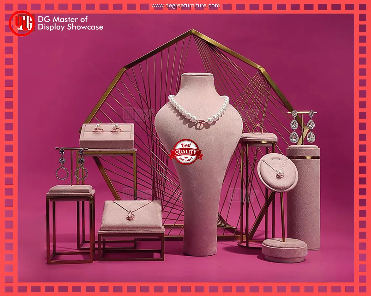 Custom stackable jewelry display trays wholesale Manufacturer | DG Display Showcase 1